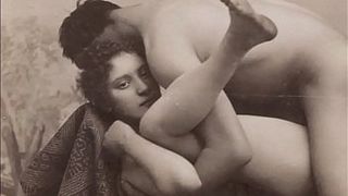 Подборка ретро порнографических фото со сценами группового и лесбийского секса